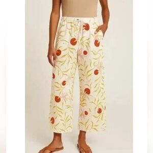 Calypso St. Barth floral and fruit print linen pants